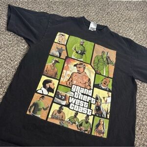 Graphic Black T-Shirt with Colorful Design
